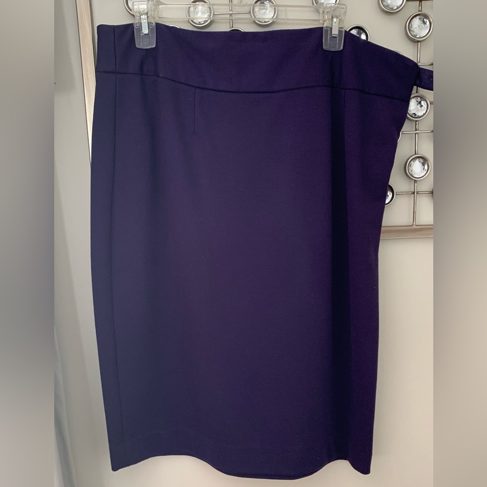 Grace Elements Purple Pencil Midi Skirt for Cocktail
